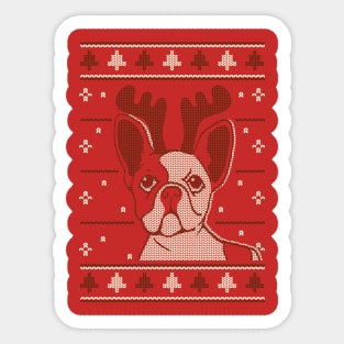 French Bulldog - Ugly Sweater Sticker